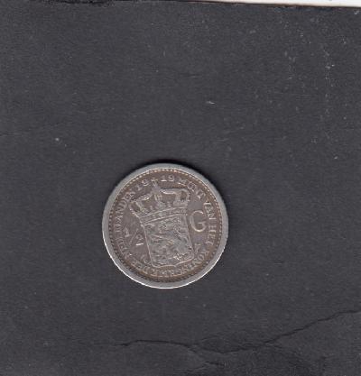 Beschrijving: 1/2 Gulden WILHELMIN